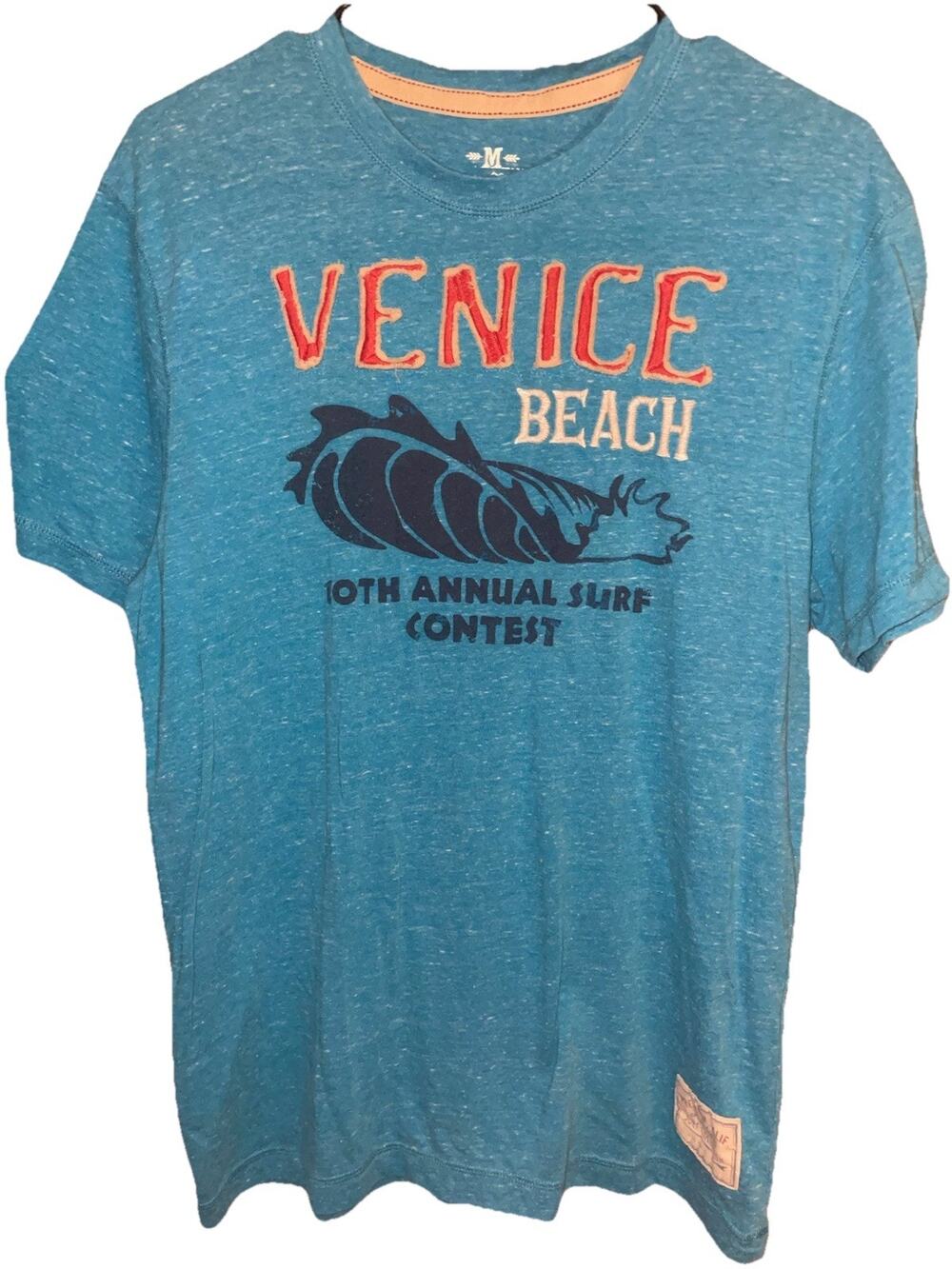 Old Navy Y2K Men’s Venice Beach Summer Theme Tshirt Short Sleeves Sz M Light